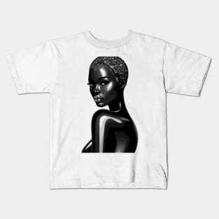 Black Woman Afrocentric Kids T-Shirt